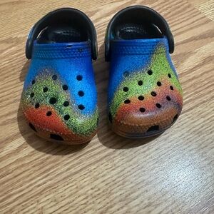 CROCS Kids Sandals in Blue and Green